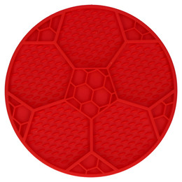 Produktbild von Eat Slow Live Longer Leckmatte Fußball rot