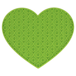 Produktbild von Eat Slow Live Longer Leckmatte Herz grün