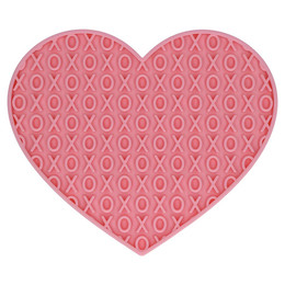 Produktbild von Eat Slow Live Longer Leckmatte Herz rosa