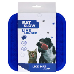 Produktbild von Eat Slow Live Longer Leckmatte Quartett blau