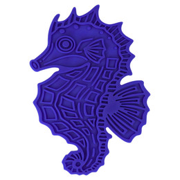 Produktbild von Eat Slow Live Longer Leckmatte Seepferd blau