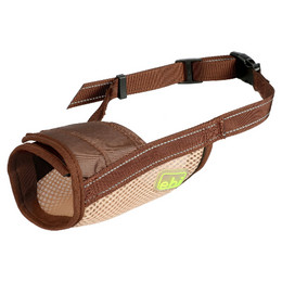 Produktbild von EBI Maulkorb M, Braun, verstellbar mit reflektierendem Gewebe