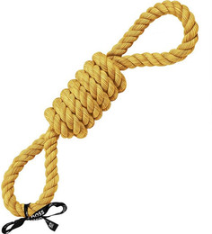 Produktbild von ebi Spielseil 2 Schlaufen gelb 65 cm - 65 cm