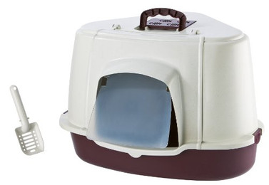 Produktbild von Eckige Katzentoilette mit Haube Nobby Pet