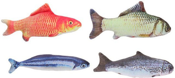 Produktbild von EDCO Tier-Beschäftigungsspielzeug Katzenspielzeug - Fisch - 1 Stück, Polyester