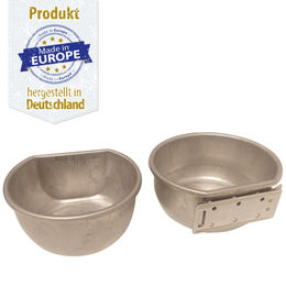 Produktbild von Edelstahlnapf mit Federplatte - orig. Lösenbeck - 600 ml