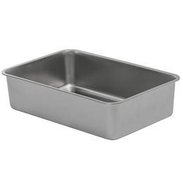 Produktbild von Edelstahlwanne Unterschale Kotwanne für Katzentoiletten Schalentoilette 60 x 40 x 15 cm