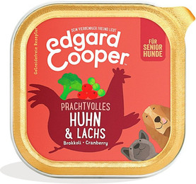 Produktbild von Edgard&Cooper Adult 150 Gramm Hundenassfutter Sparpaket 22 x 150 Gramm Huhn und Lachs