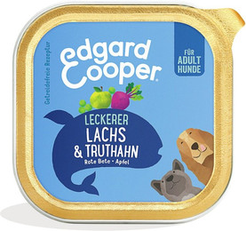 Produktbild von Edgard&Cooper Adult 150 Gramm Hundenassfutter Sparpaket 22 x 150 Gramm Lachs und Truthahn