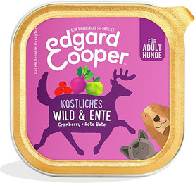 Produktbild von Edgard&Cooper Adult 150 Gramm Hundenassfutter Sparpaket 22 x 150 Gramm Wild und Ente