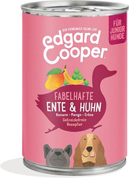 Produktbild von Edgard&Cooper Adult 400 Gramm Hundenassfutter Sparpaket 12 x 400 Gramm Ente und Huhn