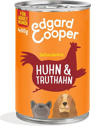 Produktbild von Edgard & Cooper Adult Huhn & Truthahn - 12 x 400 g