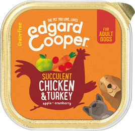 Edgard & Cooper Adult Hundefutter - Schälchen - Huhn & Truthahn - 11 x 150 g – Bild 1 von 4