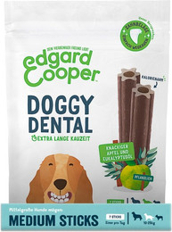 Produktbild von Edgard&Cooper Doggy Dental Apfel und Eukalyptus Hundesnack M 8 x 160 Gramm