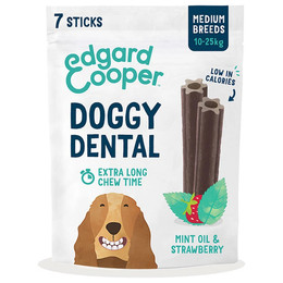 Produktbild von Edgard & Cooper Doggy Dental Erdbeere & Minze - 8 x 160 g