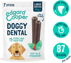 Produktbild von Edgard & Cooper Doggy Dental Erdbeere/Minze - 4 x 240 g