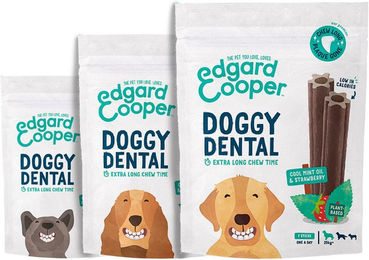 Edgard & Cooper Doggy Dental Medium - Minze & Erdbeere - 7 Sticks – Bild 1 von 5