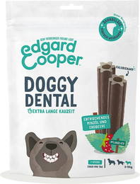 Produktbild von Edgard&Cooper Doggy Dental Minze und Erdbeere Hundesnack S 8 x 105 Gramm
