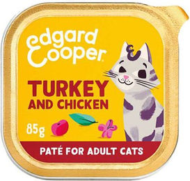 Edgard & Cooper Erwachsene Katze - Truthahn und Huhn - Pastete - 16 x 85 g – Bild 1 von 5