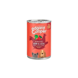 Produktbild von Edgard & Cooper getreidefreies Nassfutter Senior mit Huhn & Lachs - 12 x 400 g