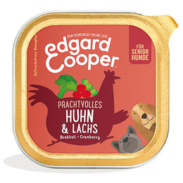Produktbild von Edgard & Cooper getreidefreies Nassfutter Senior mit Huhn & Lachs - 11 x 150 g