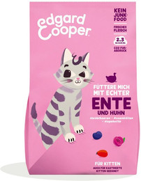 Produktbild von Edgard&Cooper Kitten Ente und Huhn Katzentrockenfutter Sparpaket 2 x 2 Kilogramm