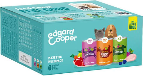 Edgard & Cooper Multipack - Huhn / Wild & Lamm - 6 x 400 g – Bild 1 von 4