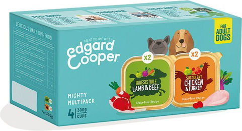 Edgard & Cooper Multipack Hundefutter - Huhn & Lamm - 4 x 300 g – Bild 1 von 2