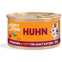 Produktbild von Edgard & Cooper Nassfutter Katze Adult Stückchen in Soße Huhn - 36 x 85 g