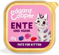 Produktbild von Edgard & Cooper Nassfutter Katze Kitten Paté Ente und Huhn - 16 x 85 g