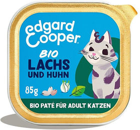 Produktbild von Edgard & Cooper Paté Bio-Lachs und Bio-Huhn - 16 x 85 g