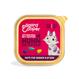 Produktbild von Edgard & Cooper Paté Senior Freilaufhuhn und Freilauftruthahn - 16 x 85 g