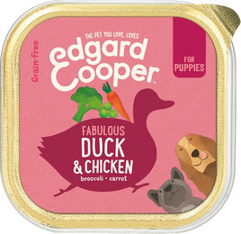 Edgard & Cooper Puppy Hundefutter - Schälchen - Ente & Huhn - 11 x 150 g – Bild 1 von 4