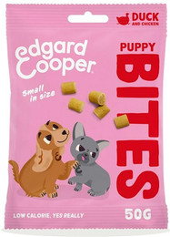 Produktbild von Edgard & Cooper Sparpaket 15 x 50g Bites Ente & Huhn