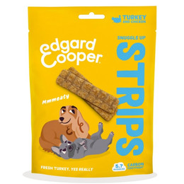 Produktbild von Edgard & Cooper Strips Truthahn und Huhn - 10 x 75 g