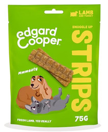 Produktbild von Edgard & Cooper Strips Truthahn und Lamm - 75 g