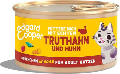 Produktbild von Edgard & Cooper Stückchen in Soße Truthahn und Huhn - 18 x 85 g