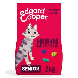 Produktbild von Edgard & Cooper Trockenfutter Senior Katze Truthahn & Huhn - 2 kg