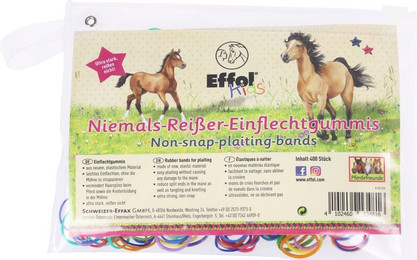 Produktbild von Effol Kids Niemals-Reißer-Einflechtgummis - 400 Stück