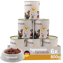 Produktbild von Eggersmann Carnebello Nassfutter mit Geflügel - 6 x 800 g