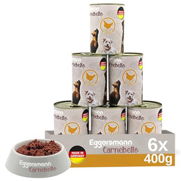 Produktbild von Eggersmann Carnebello Nassfutter mit Geflügel - 6 x 400 g