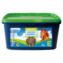 Produktbild von Eggersmann Golden Mineral Mineralfutter für Pferde - 8 kg