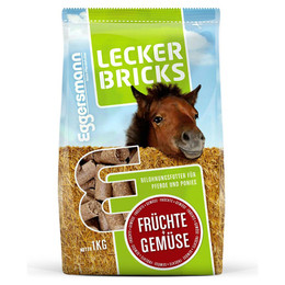 Produktbild von Eggersmann Lecker Bricks Früchte + Gemüse Pferdeleckerlis - 1 kg