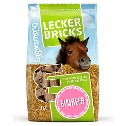 Produktbild von Eggersmann Lecker Bricks Himbeer Pferde-Leckerlis - 1 kg