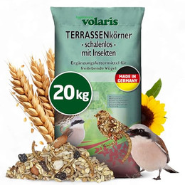 Produktbild von Eggersmann volaris Terrassenkörner schalenlos mit Insekten - 20 kg