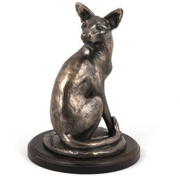 Egyptian Mau Katzenfigur aus Cold-Cast Bronze – Bild 1 von 8
