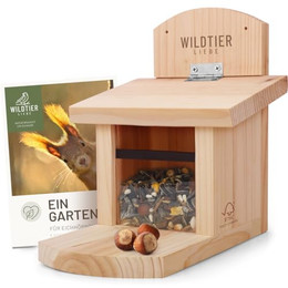 Produktbild von Eichhörnchen-Futterhaus aus FSC-zertifiziertem Massivholz