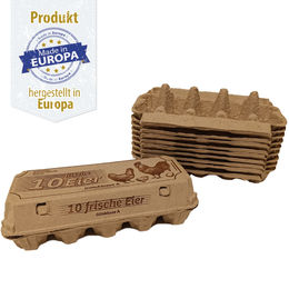 Produktbild von Eierverpackung - 10 frische Eier - natur - 10er Pack