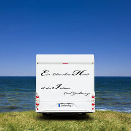 Produktbild von Ein Leben ohne Hund .. Autofolie Zitat Wohnmobil Aufkleber