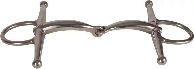 Produktbild von Einfacher Bruchstich für Pferde aus Edelstahl Velari Full Cheek Bit 16mm 12,5cm